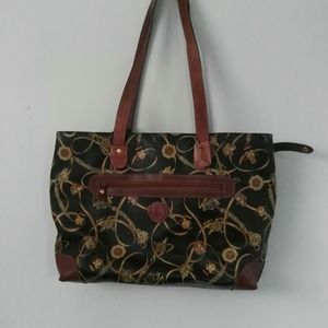 PRE-OWN Lorenzo genuine leather trim purse. Look g